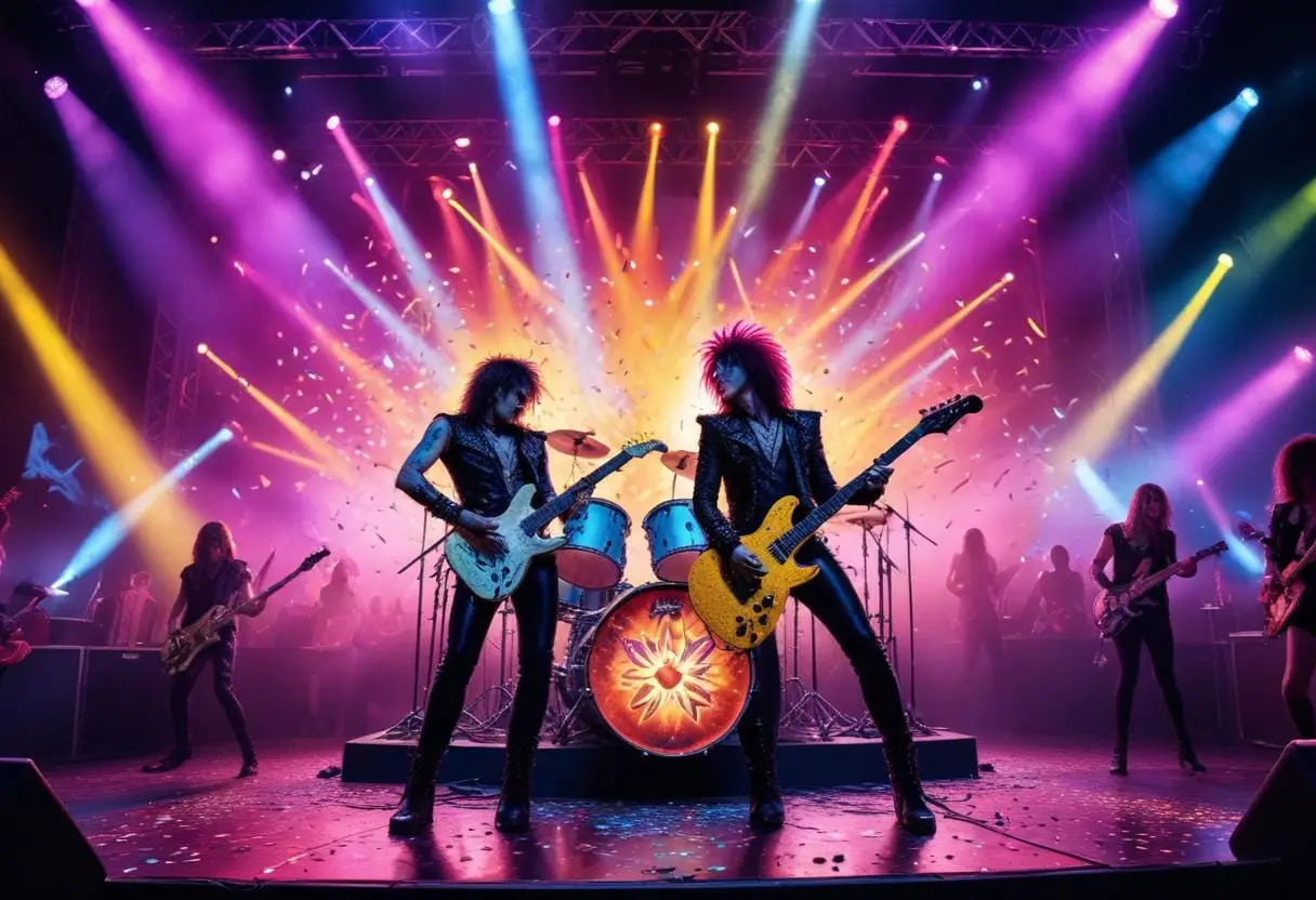 Glöm inte glamrock illustration